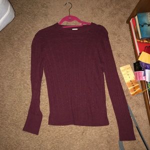 Burgundy sweater